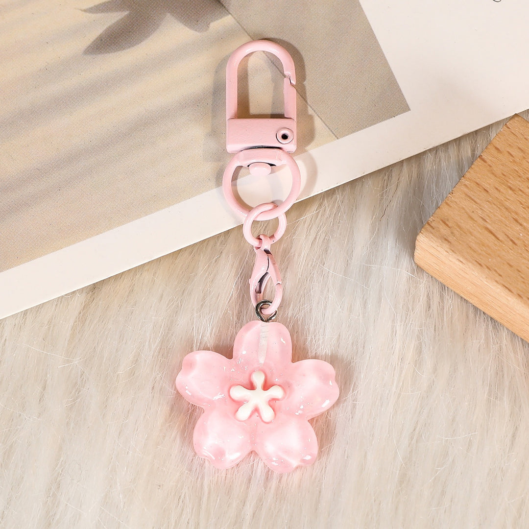 Keychain with Floral Details Bowlift