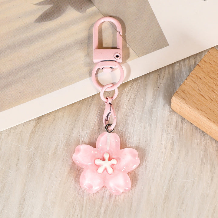 Keychain with Floral Details Bowlift