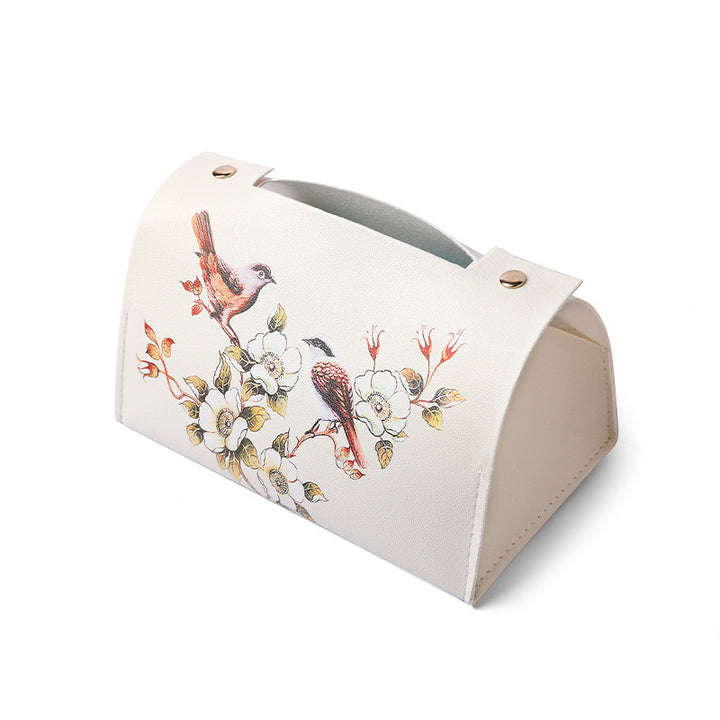 Artistic Floral Tissue Box Cover Bowlift