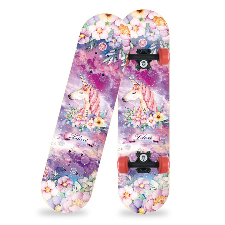 Cartoon-Inspired Mini Skateboard Bowlift