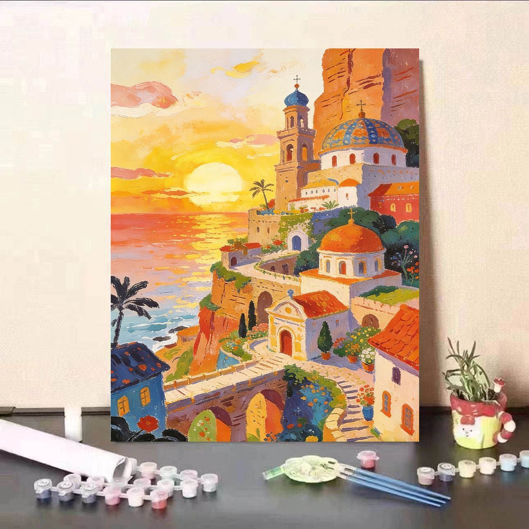 Scenic Sunset Canvas Art Bowlift