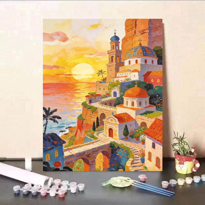 Scenic Sunset Canvas Art Bowlift