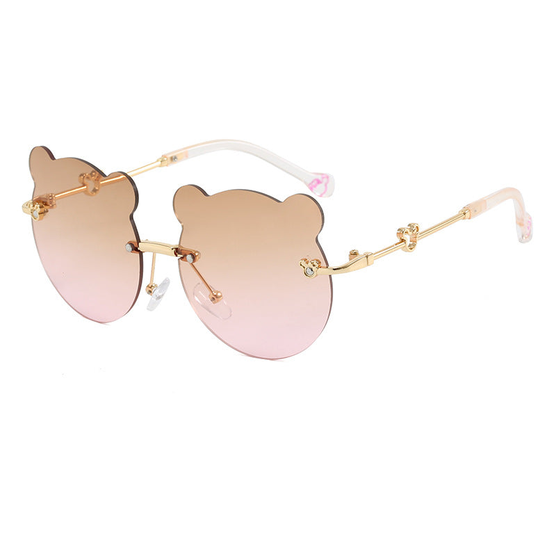 Ladies playful sunglasses with cute bear motif Bowlift