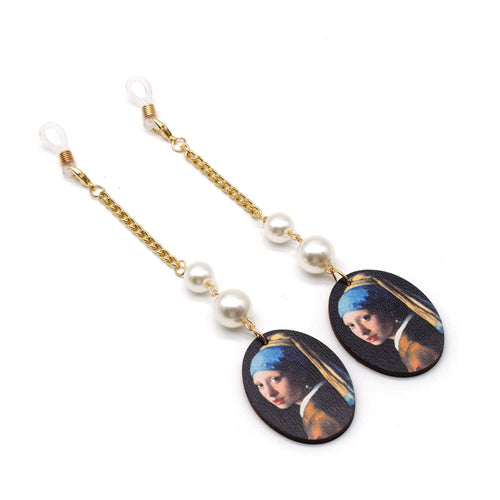 Artistic Drop Earrings with Pearl Accents Bowlift