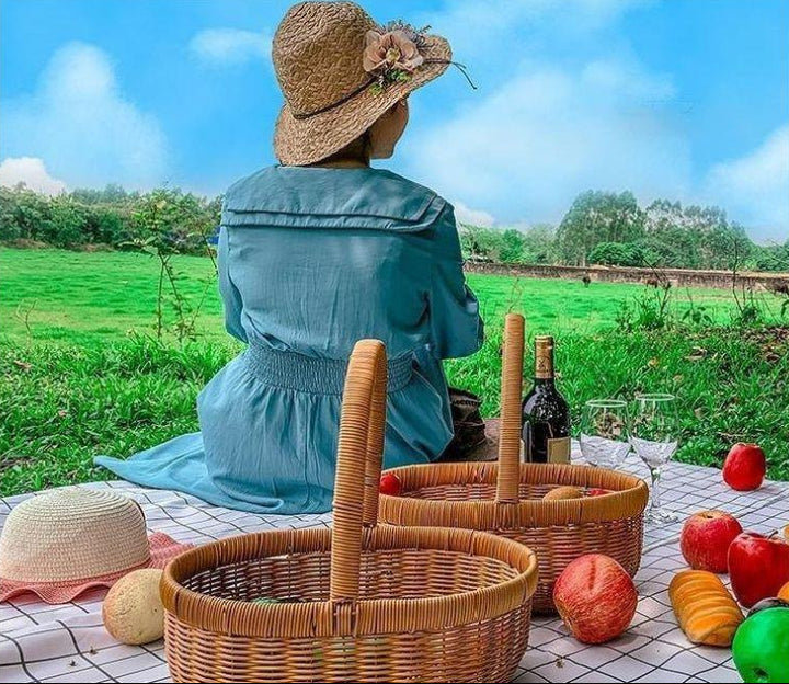 Handwoven Storage Basket Bowlift
