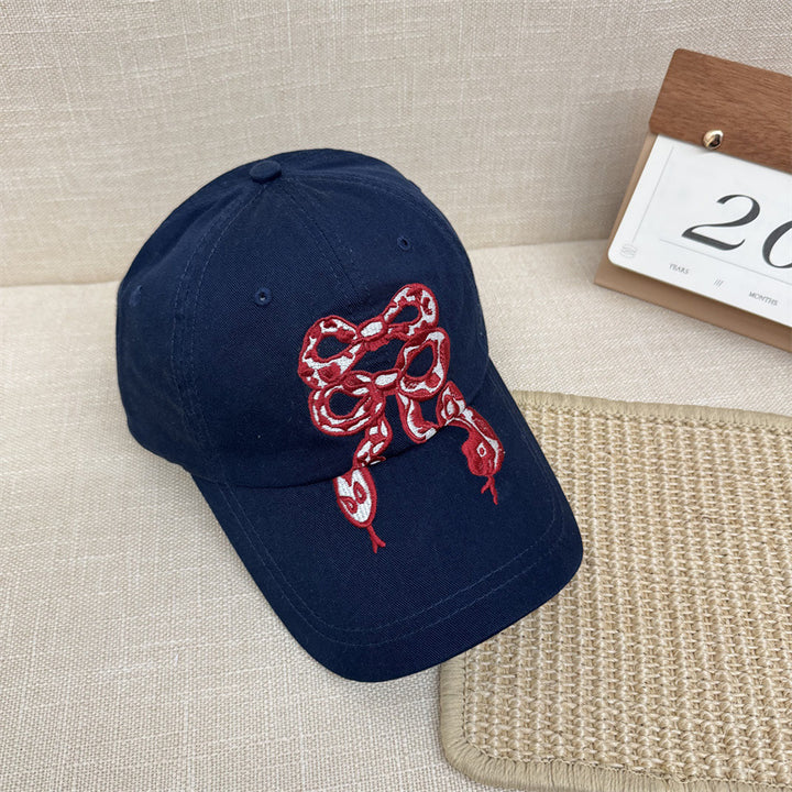 Women's Embroidered Graphic Baseball Cap Bowlift