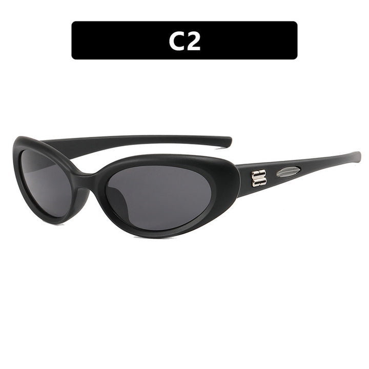 Women's fashionable sunglasses with an exceptional shape and contrasting color accents Bowlift