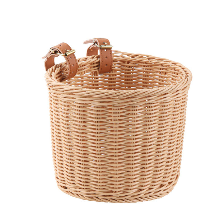 Ladies stylish basket with elegant leather straps Bowlift