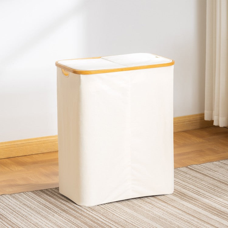 High-quality laundry basket with lid and handle Bowlift