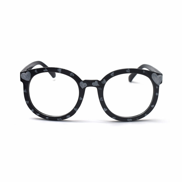 Trendy Heart-Printed Cat-Eye Glasses Bowlift