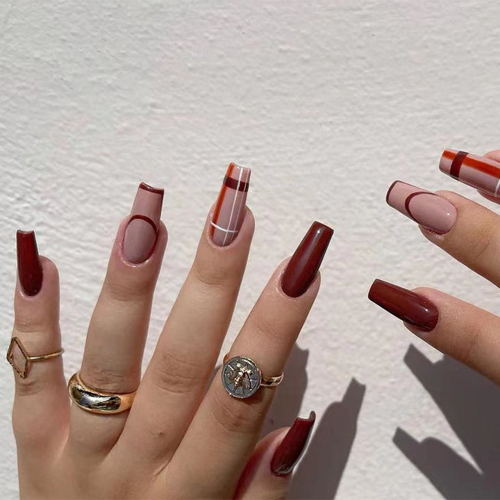 Artful Gel Nails with Elegant Floral Design and Glitter Accents Bowlift