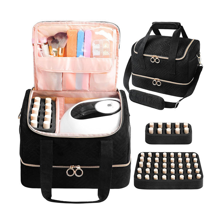 Cosmetic Organizer Bag with Removable Compartments Bowlift