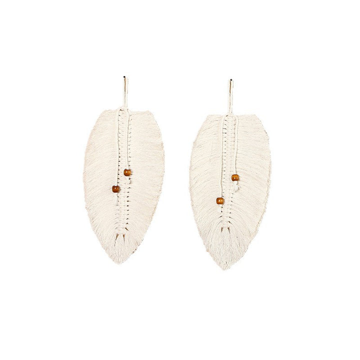Leaf-Shaped Macrame Wall Art Bowlift