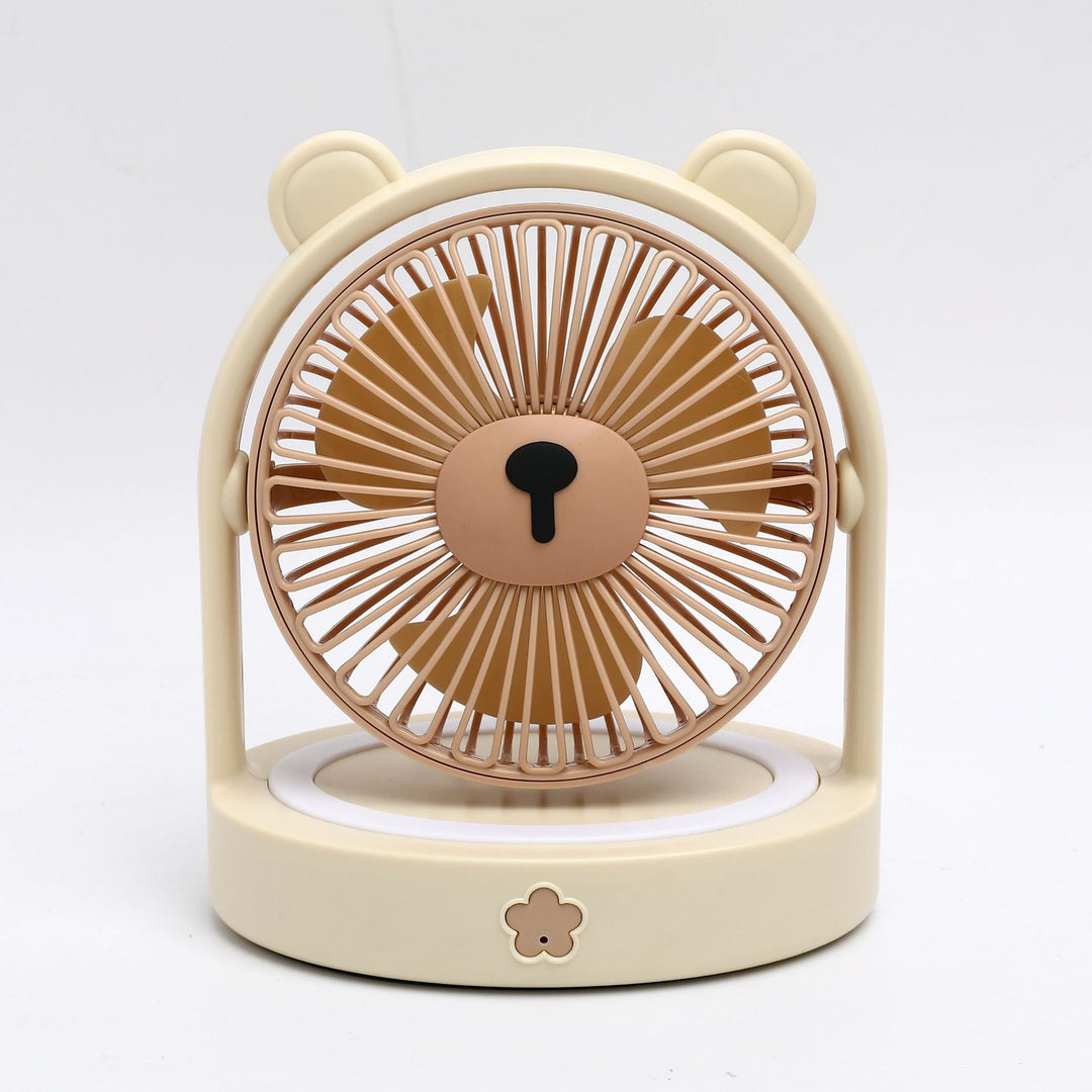 Unisex Portable Hand Fan in Creative Bear Design Bowlift