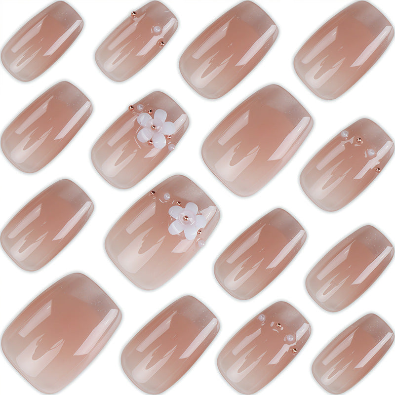 Floral Design Press-On Nail Art Bowlift