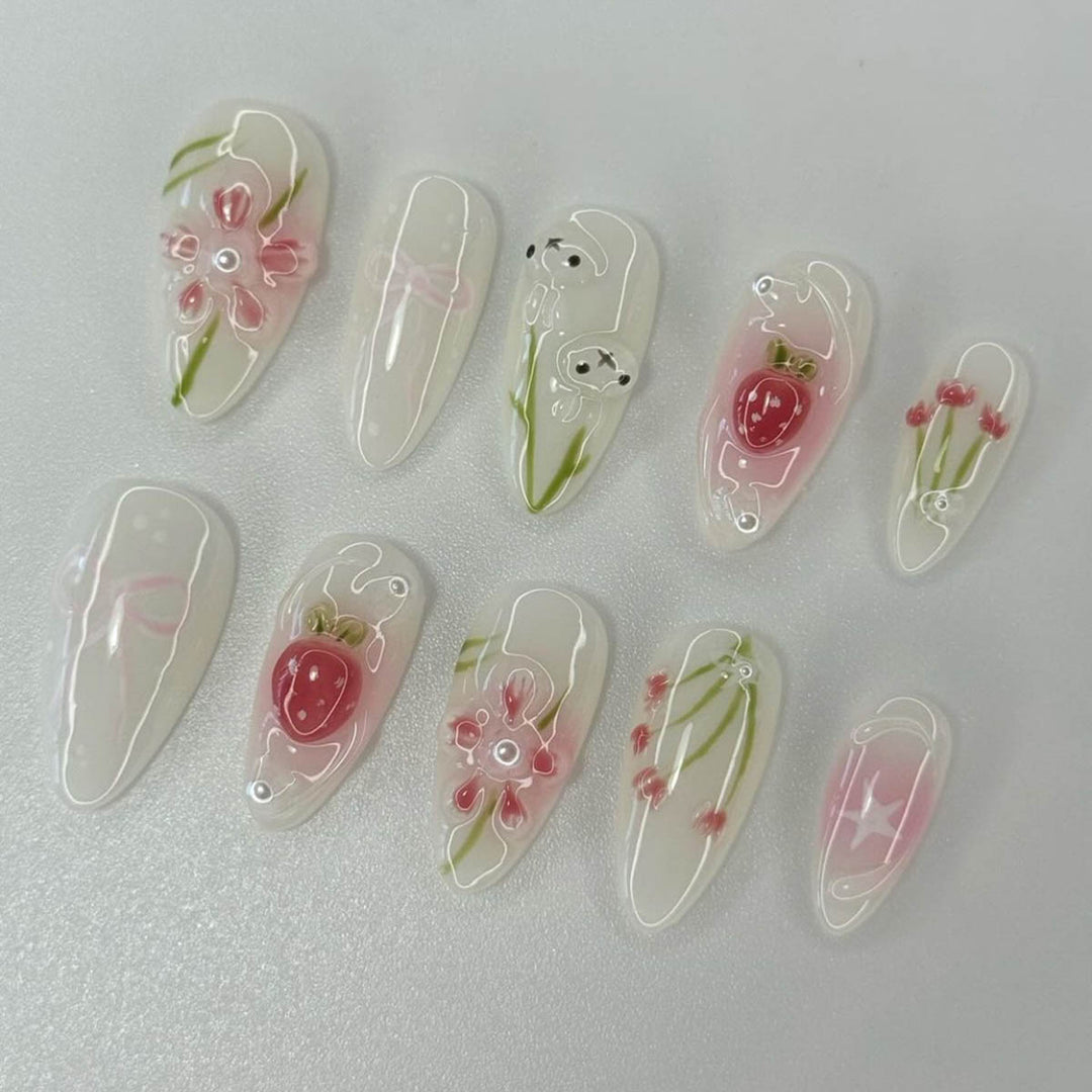 Thematic Artisan Press-On Nail Set Bowlift