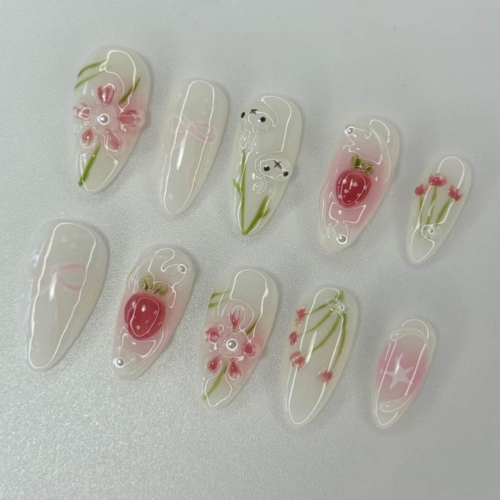 Thematic Artisan Press-On Nail Set Bowlift