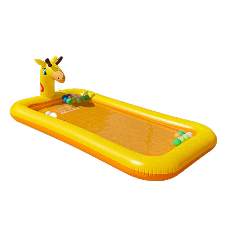 Women Inflatable Splash Pool with Giraffe Design Bowlift