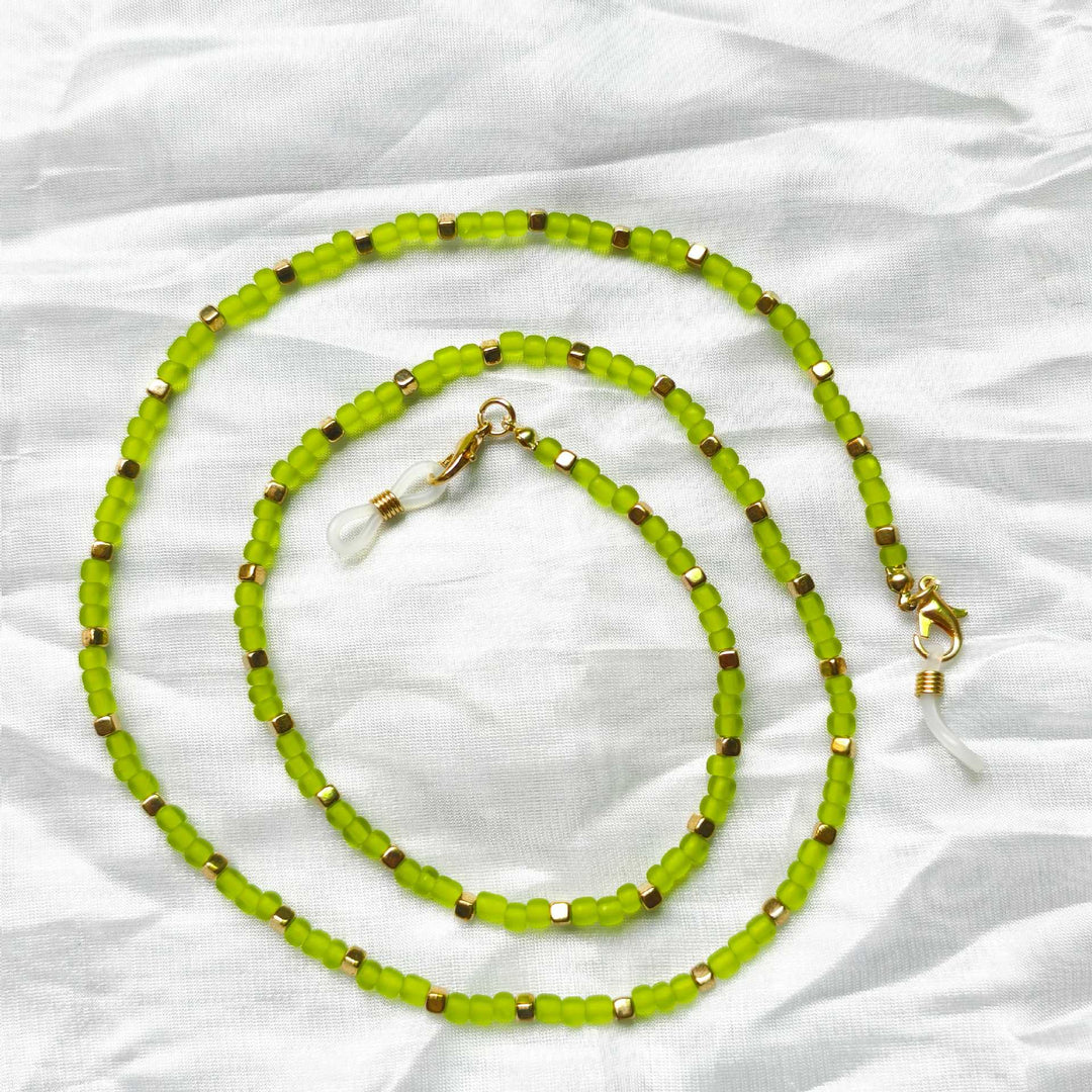 Fashionable Glasses Holder Chain Made of Colorful Beads Bowlift