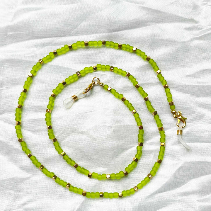 Fashionable Glasses Holder Chain Made of Colorful Beads Bowlift
