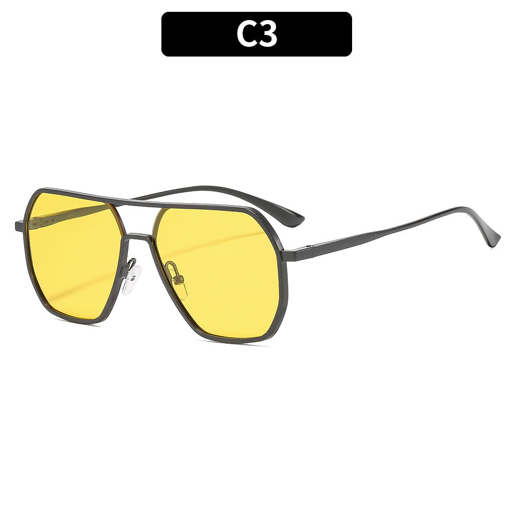 Fashionable Geometric Shield Sunglasses