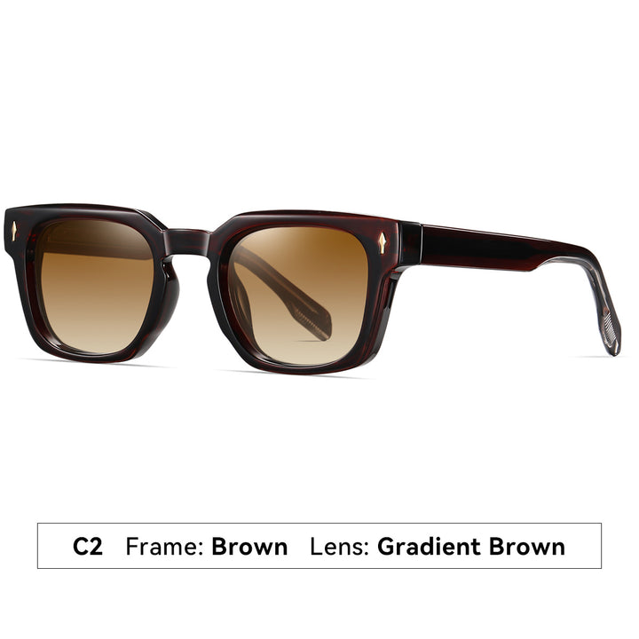 Women's fashionable sunglasses with square frame and gradient lenses Bowlift