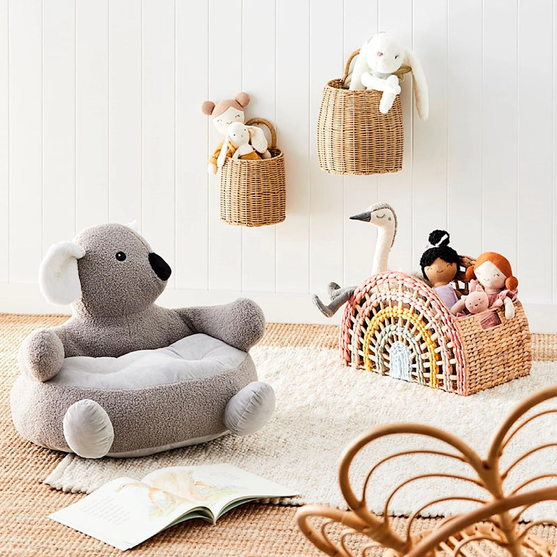 Playful storage basket in rainbow design Bowlift