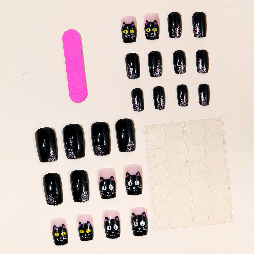 Cat-Themed 3D Nail Art Extensions Bowlift
