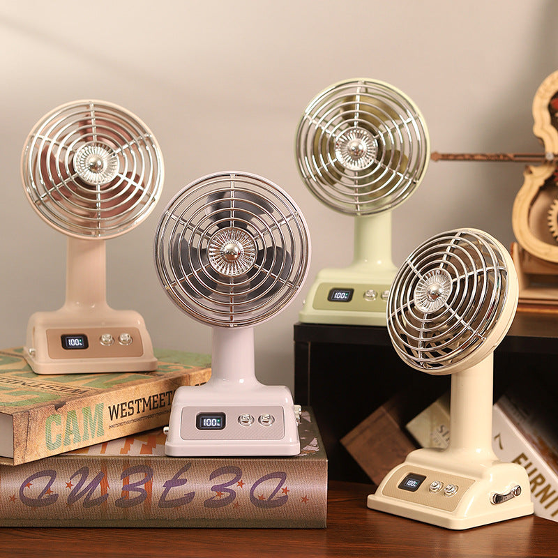 Ladies elegant portable table fan with digital control Bowlift