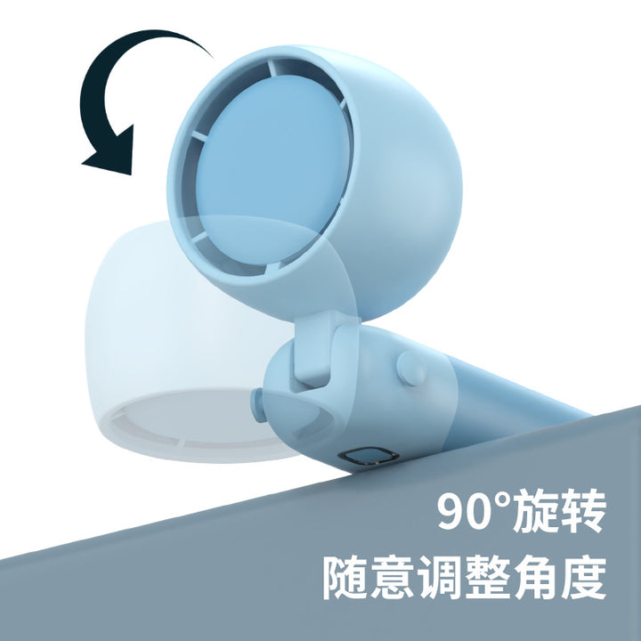 Ladies portable mini-handheld fan with multiple adjustable tilt angles Bowlift