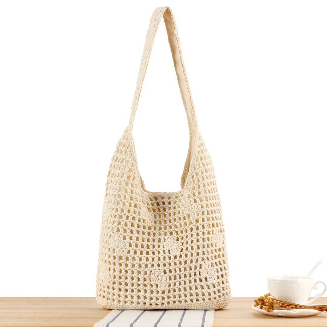 Hand-knotted tote bag made of natural cotton Bowlift