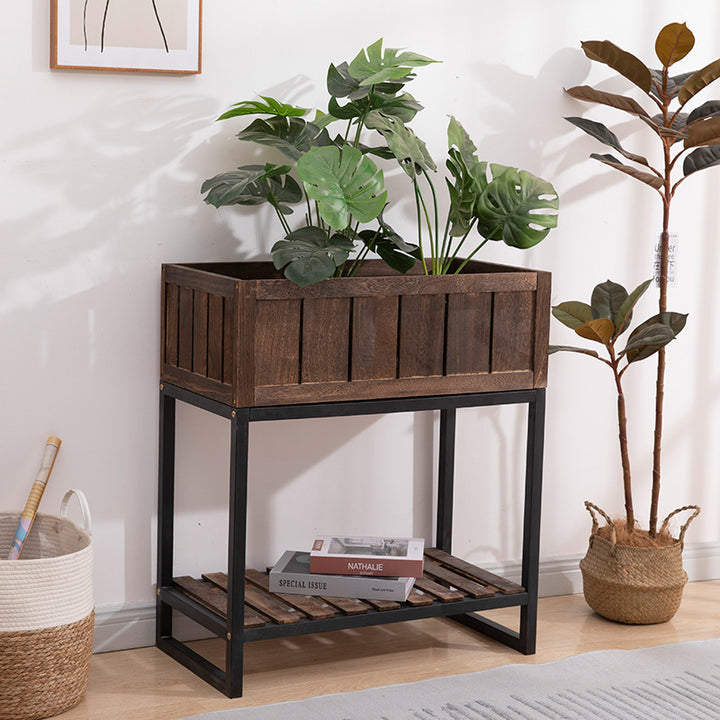 Wooden Planter Stand Bowlift