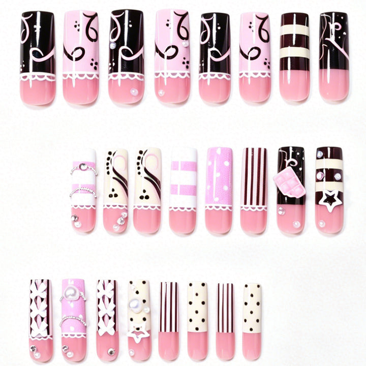 Artistic Statement Press-On Nail Design Bowlift