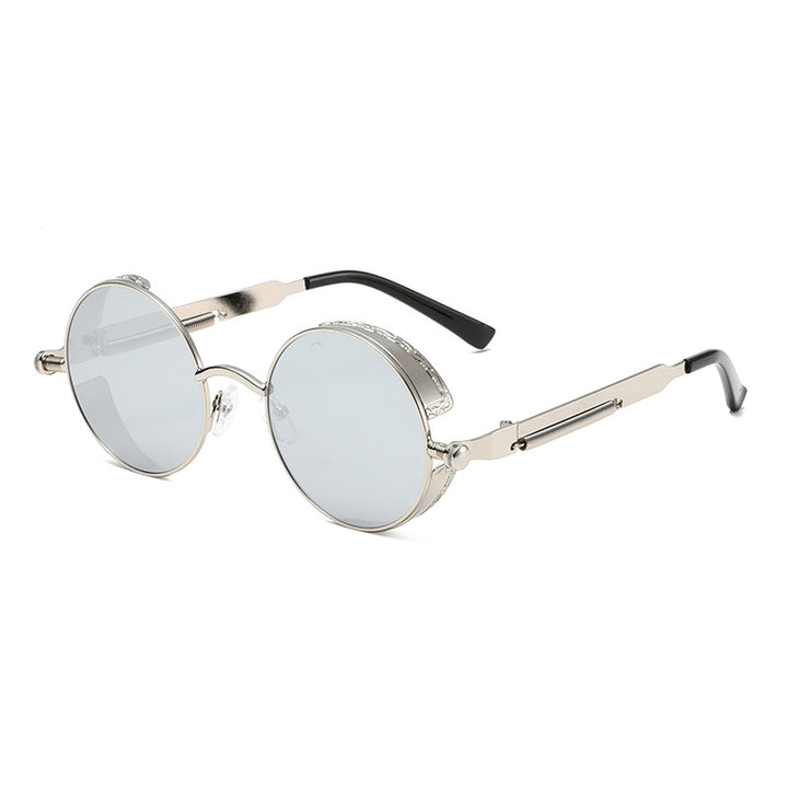 Ladies Round Sunglasses with High-Quality Metal Frame Bowlift