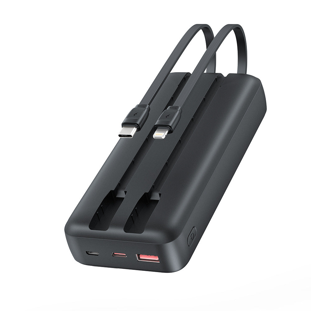 Power bank with dual charging cable and fast charging function Bowlift