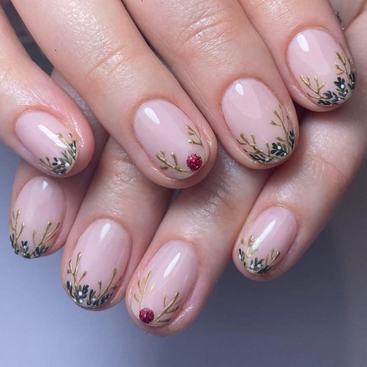 Elegant Stiletto Press-On Nail Set with Unique Design Bowlift