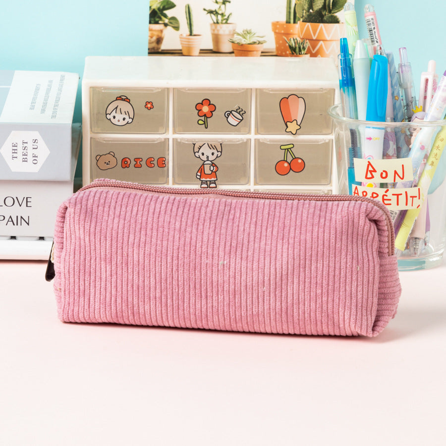 Textured Corduroy Pencil Case Bowlift