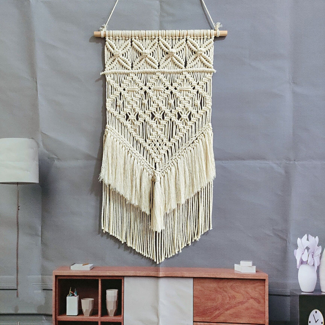 Artisan Macrame Wall Tapestry Bowlift