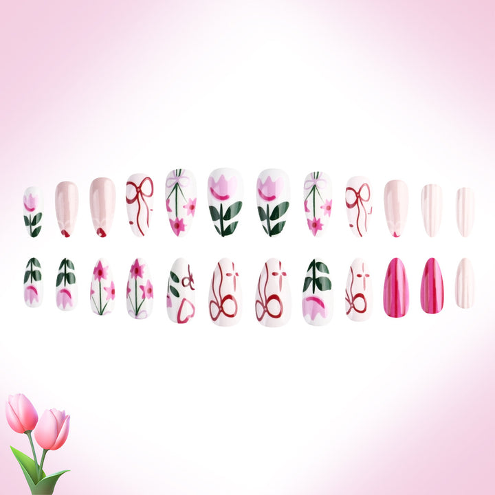 Floral Decorative Nail Art Bowlift