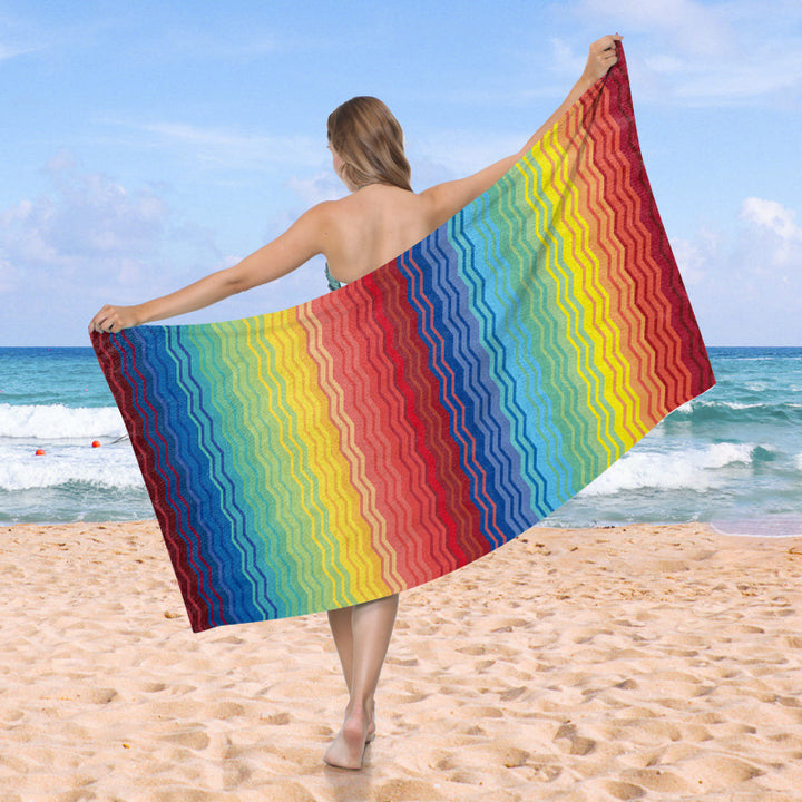 Beach towel with creative heart design Bowlift