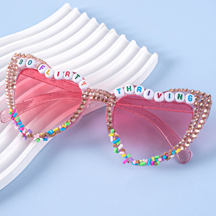 Decorative Birthday-Themed Fashion Sunglasses Bowlift