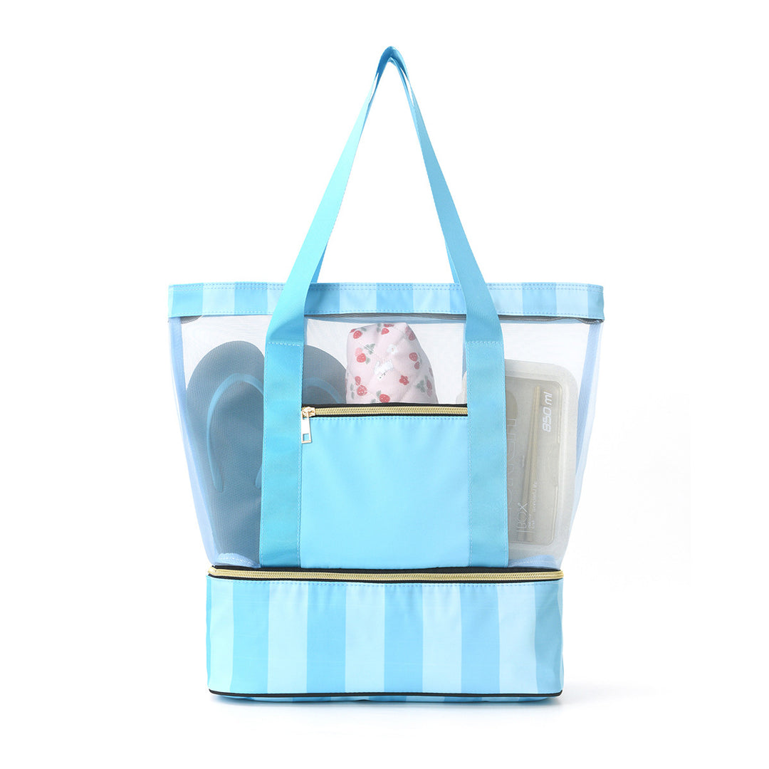 Beach bag with see-through design and large storage Bowlift