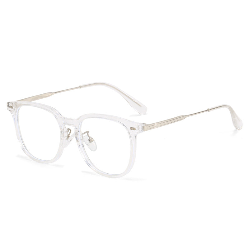 Women's clear rectangular glasses with delicate metal frame Bowlift