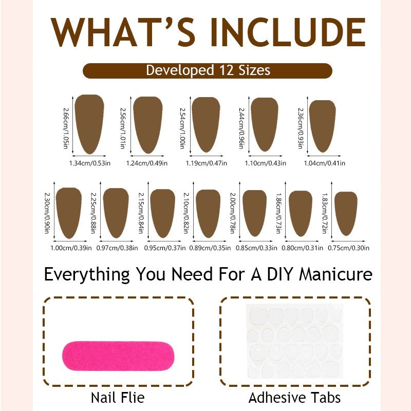 Artificial nail set with elegant black and white lace design Bowlift