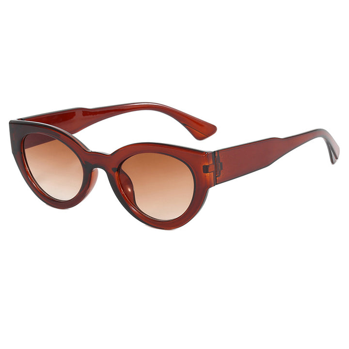 Ladies fashionable square sunglasses with mirrored lenses Bowlift
