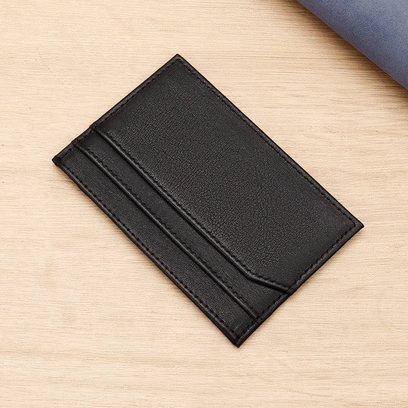 Slim Leather Business Card Holder Bowlift