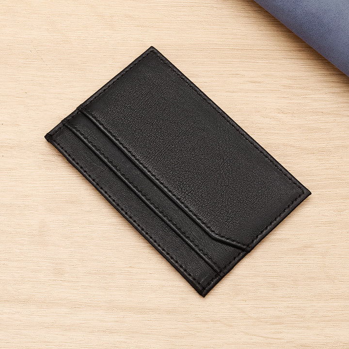 Slim Leather Business Card Holder Bowlift