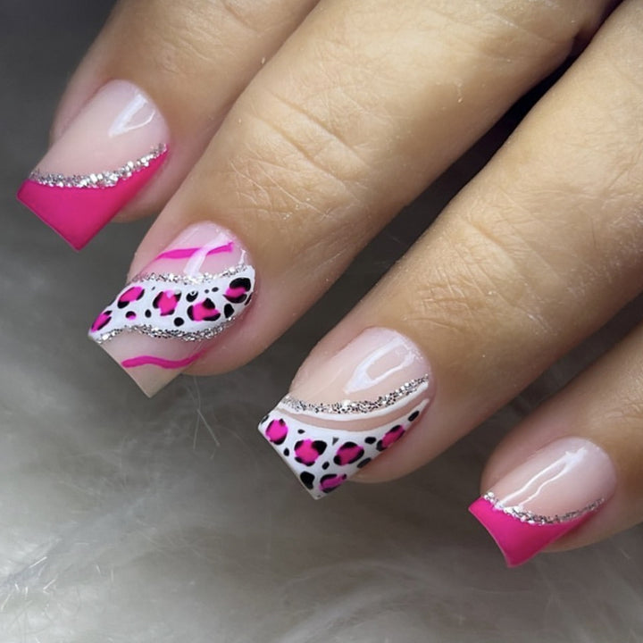 Stylish Animal Print Nail Art Set Bowlift
