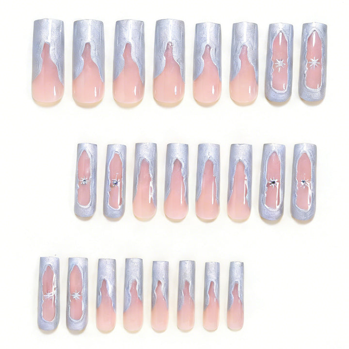Artistic Press-On Nail Extensions Bowlift