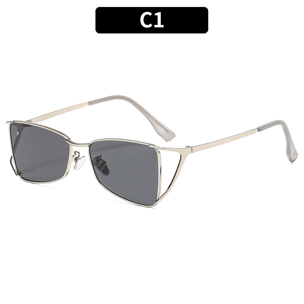 Chic Geometric Cat-Eye Sunglasses